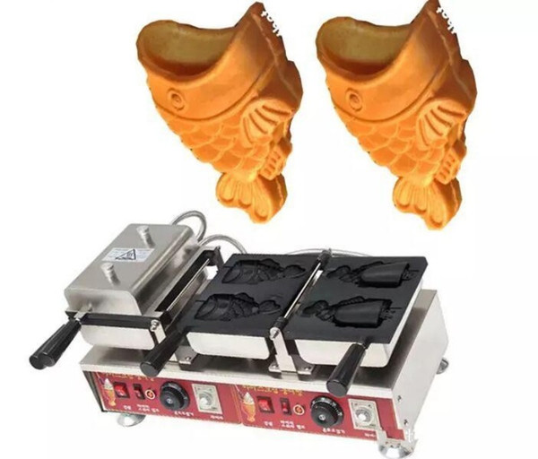 Free shipping cost Electric Korean style fishtail Ice cream Taiyaki Machine