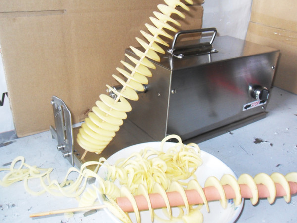 Electric three functions changed sprial potato cutting machine and twisted potato cutter low price CE approved