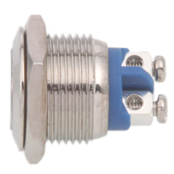 For free shipping Mounting hole size 16MM Stainless Steel Metal dust and waterproof use at Resetable and starting Button switch