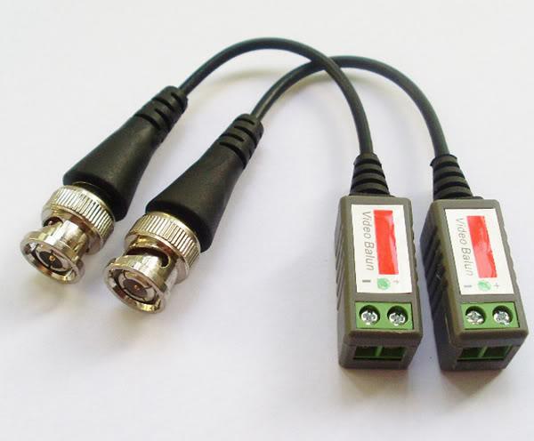 BNC CAT5 Video Balun Transceiver Cable for Camera CCTV Passive twisted pair transmission surveillance camera accessories equp with Package
