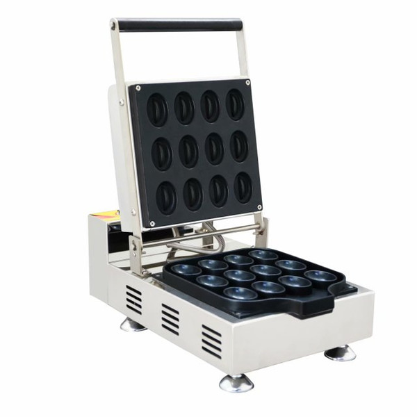 New arrive high efficiency coffee bean shape waffle maker machine, new design commercial electric waffle making machine