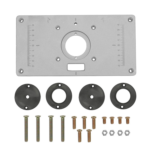 Multifunctional Aluminum Alloy Router Table Plate for Woodworking Benches Insert Plate Carpenter Trimming Machine