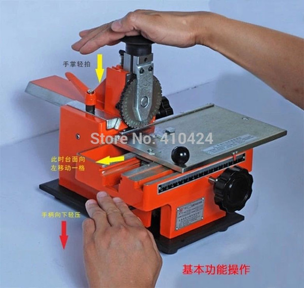 Manual sheet embosser metal stainless steel stamping printer dog tag embossing nameplate marking machine equipment labels tools order<$18no