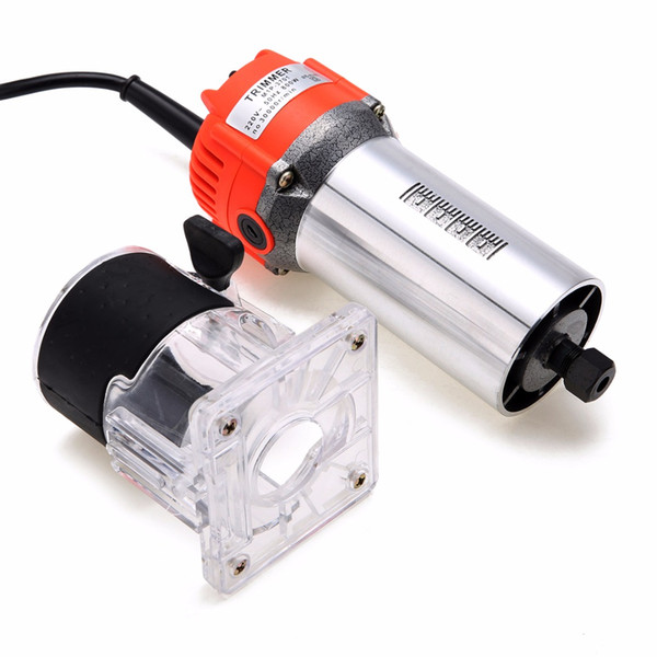800W Electric Hand Trimmer Wood Laminate Palm Router Joiner Tool 30000RPM 6.35mm Collet Diameter 220V