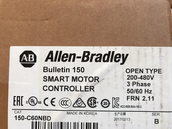 Allen-Bradley 150-C60NBD Smart Motor Controller New In Box/Used Please Contact us Check Stock Before Payment