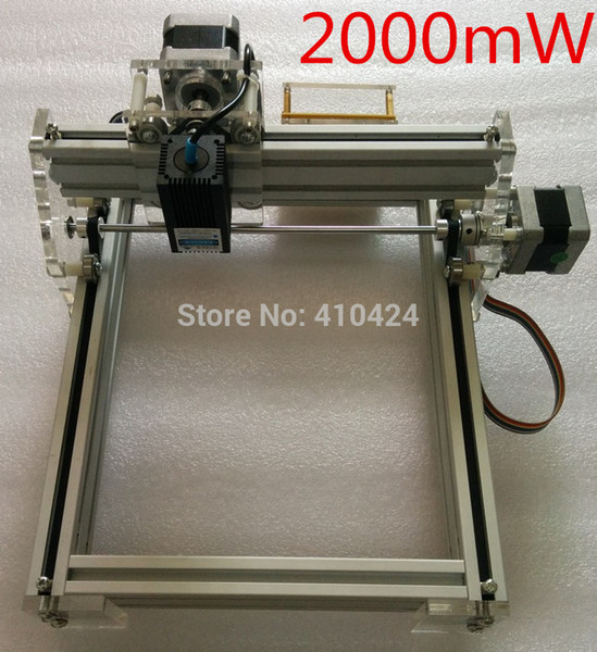 New Arrival 500mw/2000mw Blue Laser Engraving Machine Mini DIY Laser Engraver IC Marking Printer Carving Size 17*20CM
