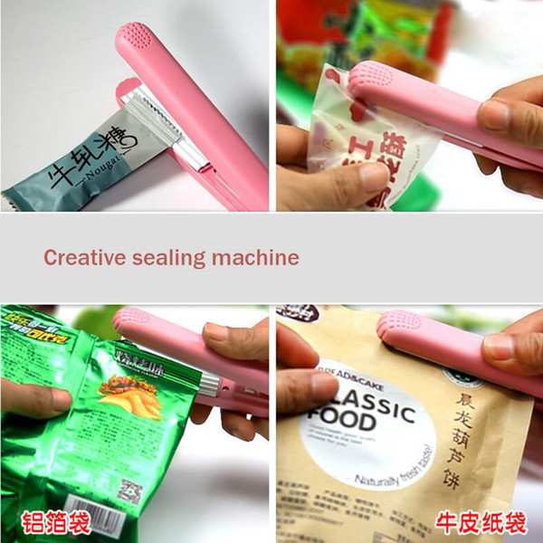DHL bag Sealing Machine clips household storage Heat Sealer Pressure Manual Packing Machine Plastic Bag Closer Kit