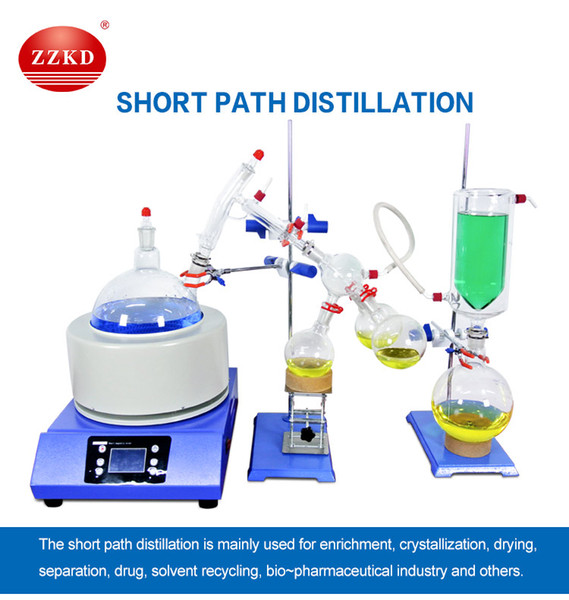 ZZKD Lab Scale Small Short Path Distillation Equipment 5L Short Path Distillation Contains Cryogenic And Vacuum Pumps