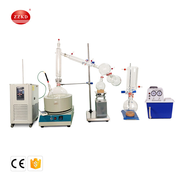 ZZKD 10000 mL 110V Short Path Distillation Standard Set w/Vacuum Pump & Chiller