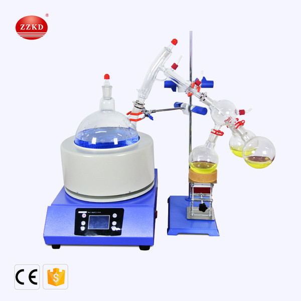 ZZKD Top 2L Lab Supplies Suitable for Enrichment Crystallization Drying Separation Short Range Path Fractional Distillation System