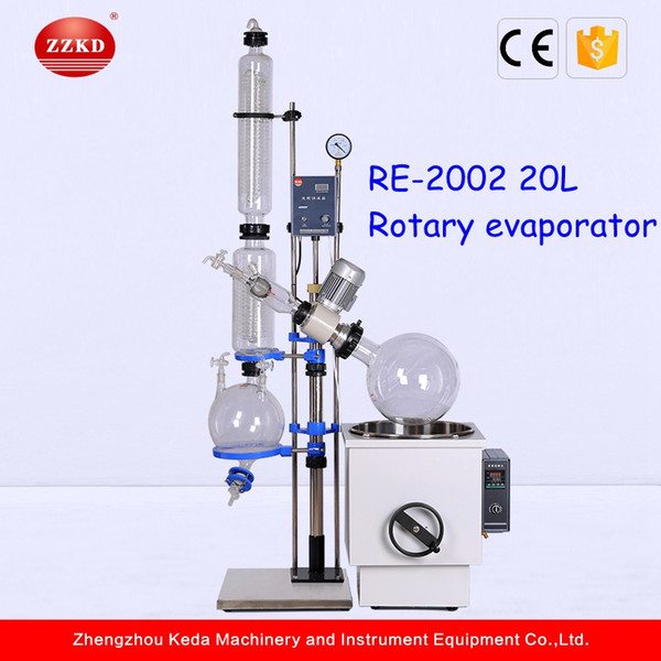 ZZKD High Extraction Unit 20 Liters Rotary Vacuum Evaporator Laboratory and Industrial Vacuum Distillation Equipment Rotary Evaporator