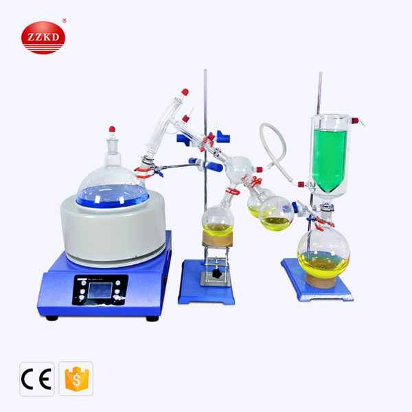 ZZKD laboratory electric heating jacket with magnetic stirring in the 2L short diameter rectification device Include cold wells