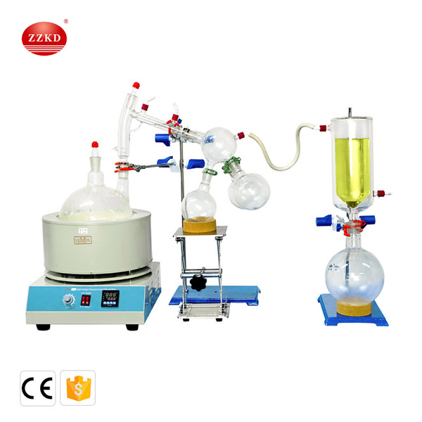 ZZKD Laboratory Magnetic Heating mantle Stirring In The 5L Short Diameter Rectification Device Include Cold Wells