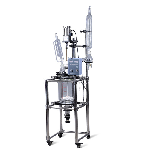 ZZKD Double lined Vacuum Chemical glass reactor with High borosilicate GG3.3 Glass from laboratory Equipment Manufacturer