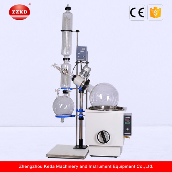 ZZKD Lab Medical Rotary Evaporator RE5002 Rotating Evaporator with Bath Lift Can Add of Electric Circulating Water Vacuum Pump From China