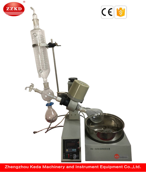 ZZKD 2L Rotary Evaporator Lab RE5299 Rotovap Evaporation Apparatus for Efficient Removal of Solvents 110V/220V