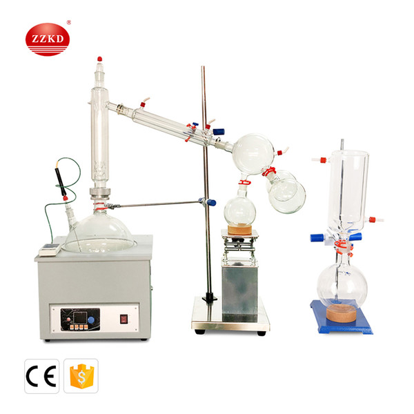 Fast Shipping ZZKD 20L Lab Supplies Suitable for Enrichment Crystallization Drying Separation Short essential oil distillation equipment