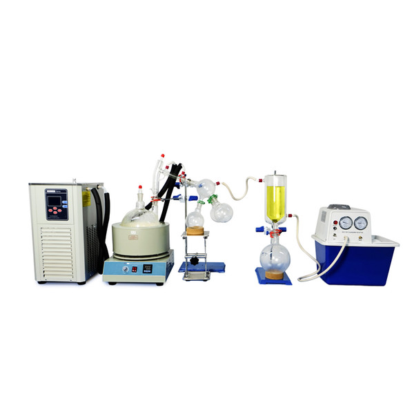 Lab Scale Small Short Path Distillation Equipment 2L Short Path Distillation Contains Cryogenic And Vacuum Pumps And cold wells