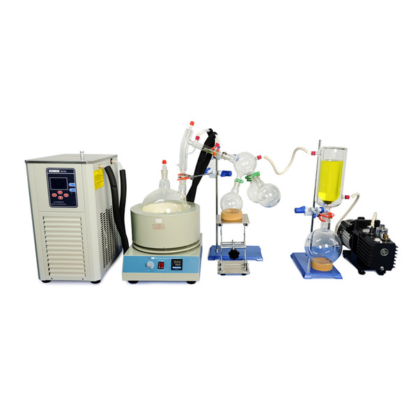 Lab Equipment 5L Short Path Distillation Standard Set w/Vacuum Pump & Chiller