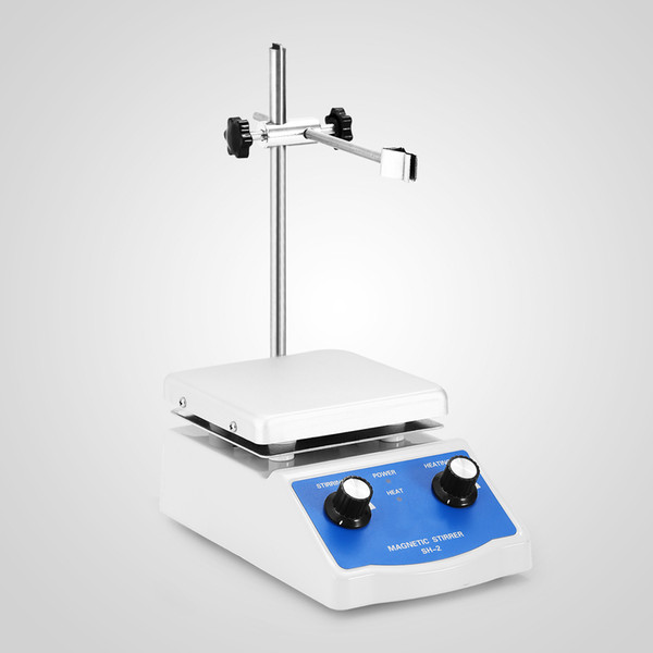 SH-2 Hot Plate Magnetic Stirrer Dual Controls 1 Stir Bar Combo 180W SH-2 MAGNETIC STIRRER HOT PLATE DUAL CONTROLS