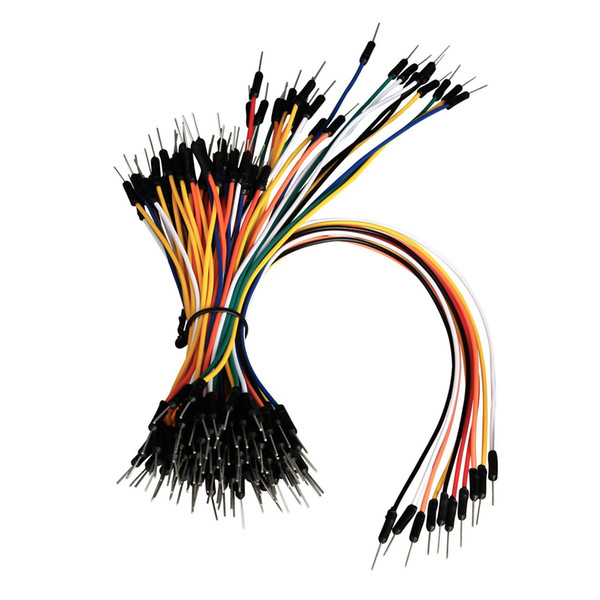 Breadboard Jumper Wires Experimental Dupont Cable Solderless Flexible Male To Male Bare Copper Wire Plastic External Largest Diameter 4mm