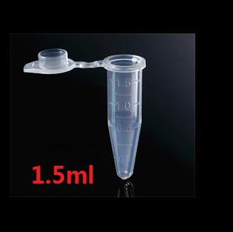 300 pcs 1.5ml Centrifuge Tube White Plastic Taper Bottom Vials Tubes Lab Supplies Sample Container High Quality