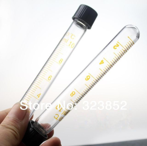 25pcs 10ml Screw Top Tube 15x124mm Graduated Glass Test Tubes Screw Caps With Silicon Rubber Liners Autoclavable