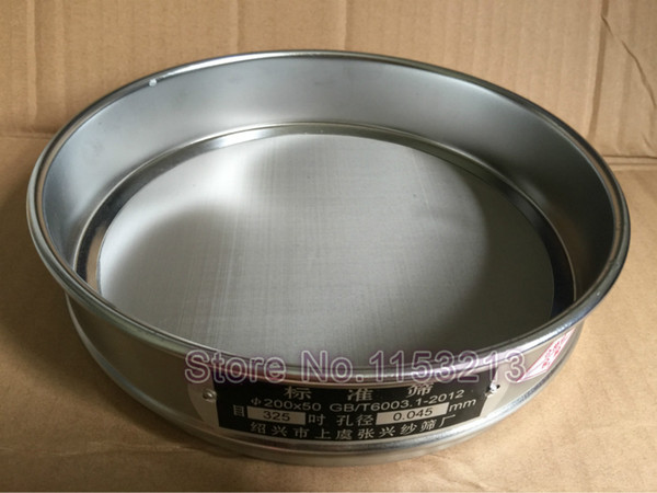 Standard Laboratory Test Sieve Sampling Inspection Pharmacopeia sieve R30cm 325 mesh/0.045mm 304 SUS Filter Mesh Chroming Frame