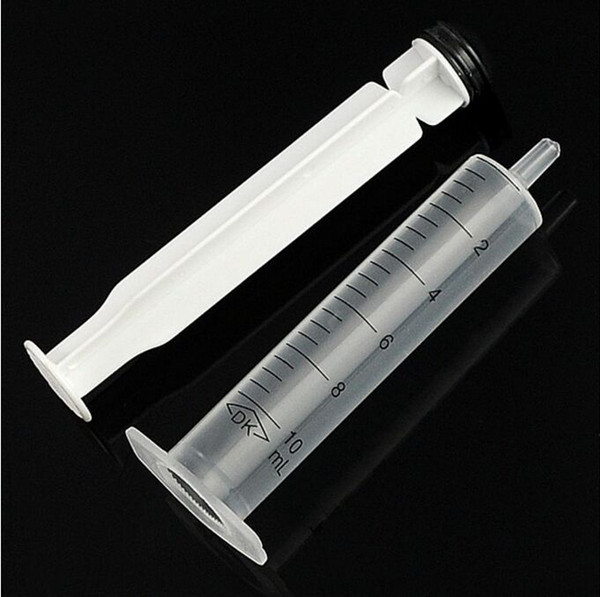 30 pcs Disposable Plastic Injector Syringe 10ml For Measuring Nutrient Pet Feeder