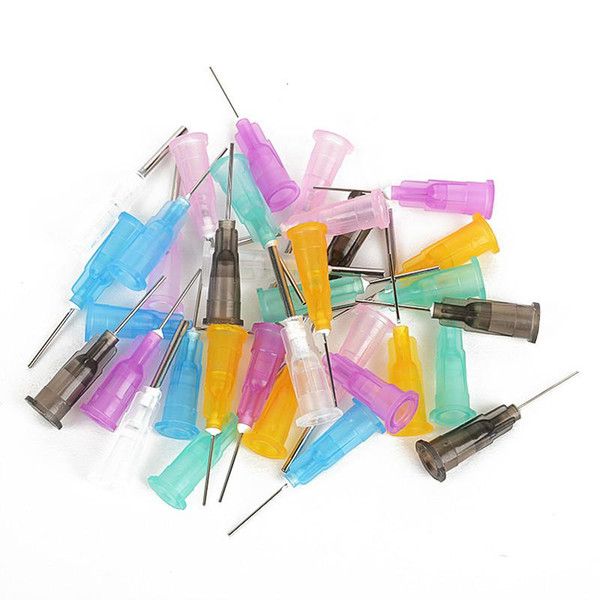 Free shipping 2018 140 pcs Precision Dispensing Needles Tips for Glue Liquid Dispenser Syringe 16 Gauge to 27 Gauge