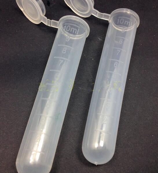 10ml Laboratory materials Centrifuge Plastic EP Test Tubes Round Bottom Vials Lab Lab Supplies Disposable use 200pcs