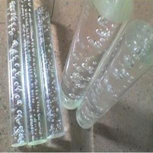 THZ acrylic clear rods with bubbles inside of OD50mm x 1000mm PMMA plastic rod can be used for leds