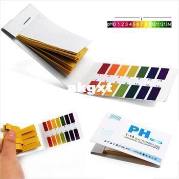 Wholesale -80 Strips 1 14 Ph Test Indicator Paper Body Water Soil Food#G681