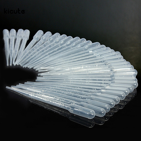 3ML Disposable Plastic Pasteur Pipettes with Graduated,Eye Droppers Liquid For Perfume Scent Essential Oil Sample