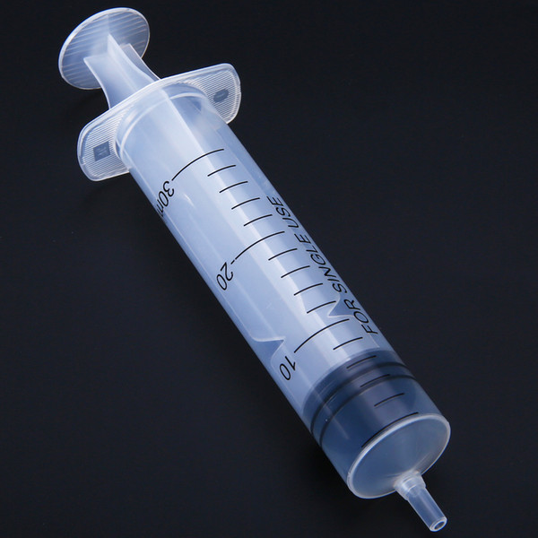 Translucent Measuring Syringe 30ml Plastic Syringe With Cover Measuring Nutrient Hydroponics For Accurately Measured free shipping