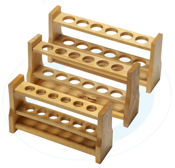 high quality Wooden test tube rack Color tube rack 6 and 12 holes 10ml 25ml 50ml 100ml free shipping