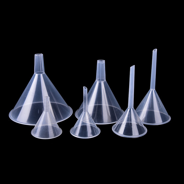 Laboratory transfer perfume Mini and clear White Plastic Filter Funnel1/2