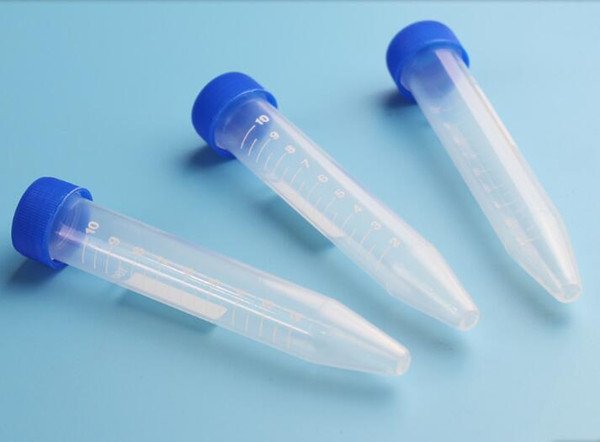 Plastic 10ml screw thread tip bottom centrifuge tube sample tube EP tube seed bottle 100 belt scale