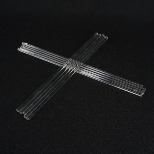 Wholesale- LOT10 6x300mm Lab Glass Stirring Rods Borosilicate High Resistant Stirrer