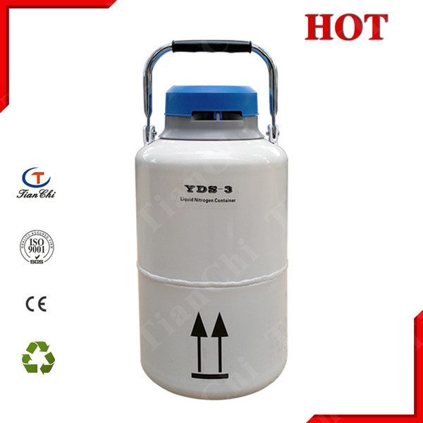 Liquid nitrogen storage tank 3L cryogenic container 3 liter transport canister dewar flask portable cylinder TIANCHI manufacturer