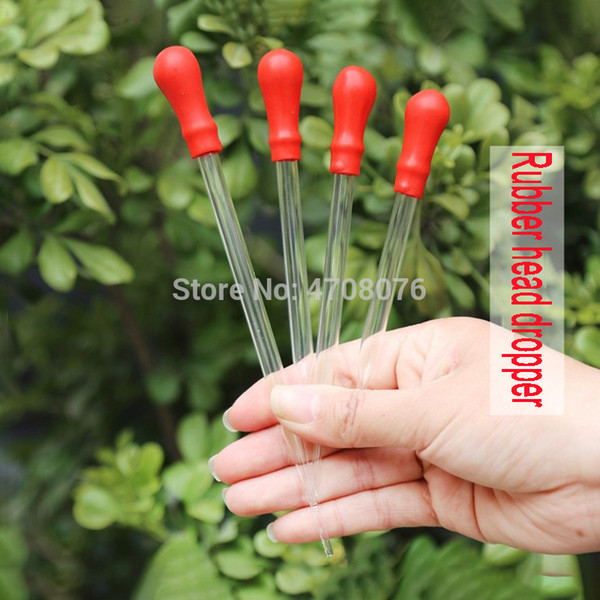 Glass Pasteur pipettes with rubber head Transfer dropper with cover Borosilicate dropping tube Pyrex pipette filler 10pcs/pack