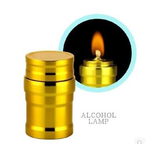 Aluminum alcohol lamp hookah accessories Smoking Lab Supplies Gold Edition stainless steel mini alcohol lamps Metal alcohol lamps gift