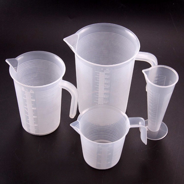 Plastic Liquid Measuring Jug Cup Graduated Surface Cooking Bakery Kitchen Lab free shipping