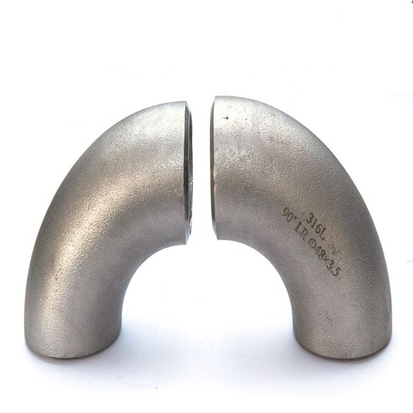 ISO5212 pipe fittings titanium stainless steel elbow 90/180 seamless 180 degree gr2 gr5 titanium elbow in pipe fitting for industrial