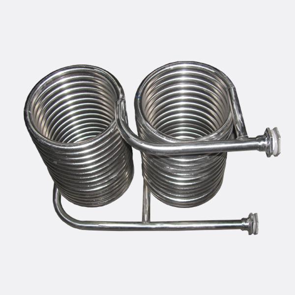 ASTM B338 titanium coil Best price gr1 gr2 titanium coil tube High tensile strength spiral welded titanium tube coils pipe