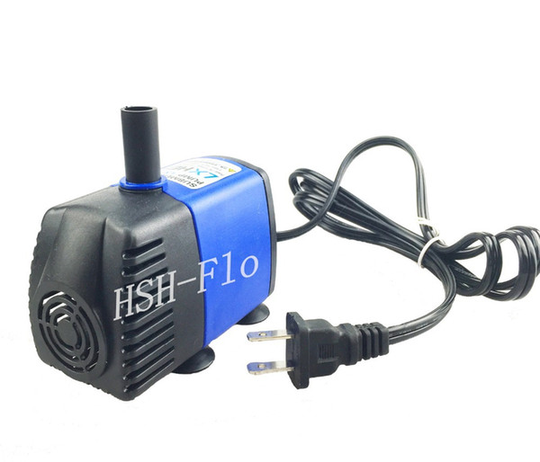 Small Submersible 110V-220V 50-60HZ Pump for Fish Tank Pond Fountain Mini Water Pump 450L/H Flow Max With USA Plug