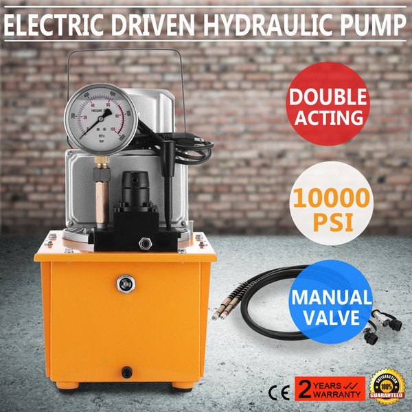 ELECTRIC DRIVEN HYDRAULIC PUMP 10000PSI HIGH 70MPA DOUBLE ACTING FREE SHIPPING