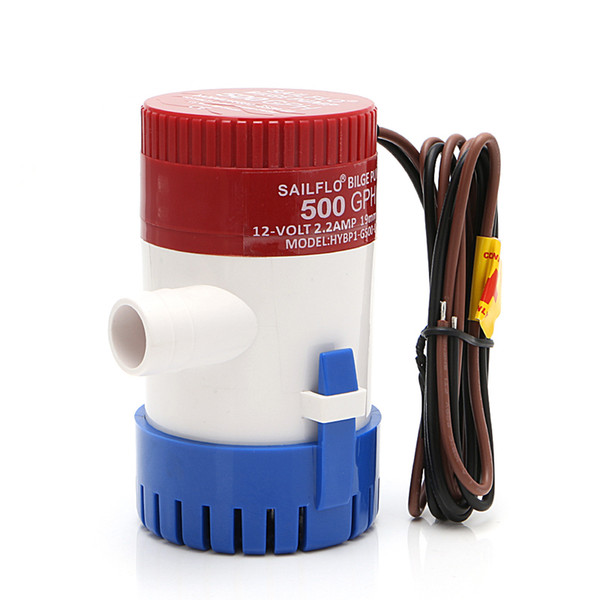 500GPH 12V Non-automatic Marine Electric Submersible Bilge Pump yacht drainage Fishing Boat Water Bilge Pump marine