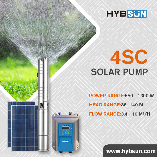 4SC | Solar Centrifugal Pump|Solar well pump|Solar submersible pump|DC48|550W|Max flow 5 m3/h|Max.Head 36m|4SC550-36/5B