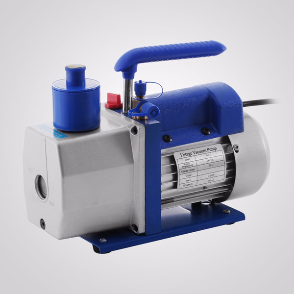 R410A R134A R22 4.8 CFM Air Vacuum Pump HVAC A/C Refrigerant W/4 Valve Manifold Gauge 1/3HP Vacuum PUMP